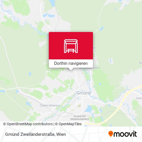 Gmünd Zweiländerstraße Karte