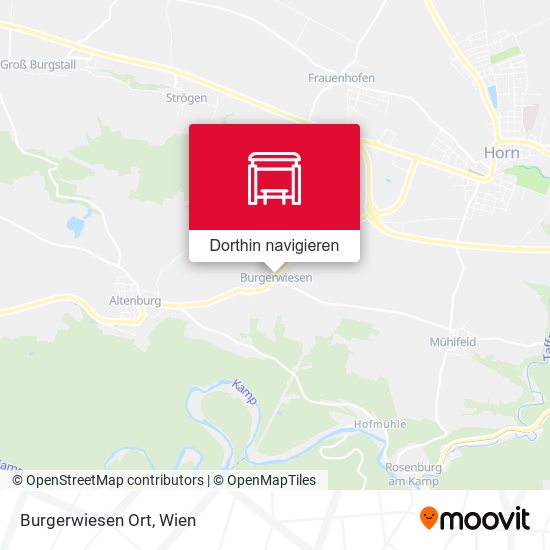 Burgerwiesen Ort Karte