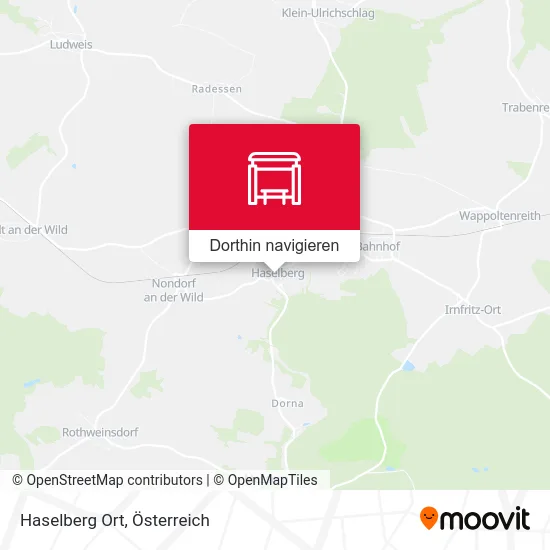 Haselberg Ort Karte