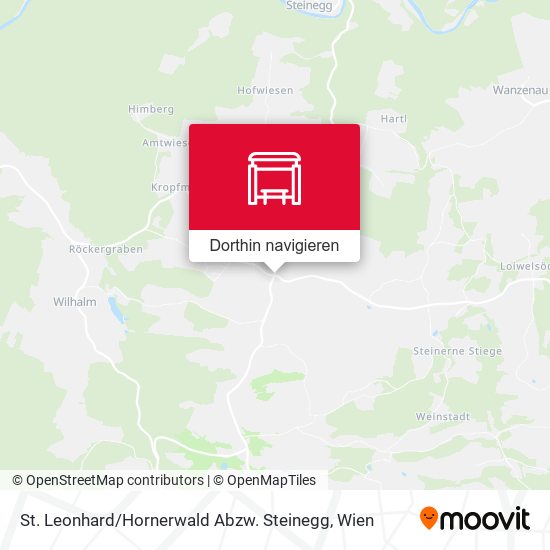 St. Leonhard / Hornerwald Abzw. Steinegg Karte