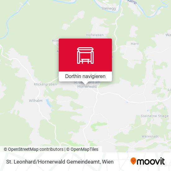 St. Leonhard / Hornerwald Gemeindeamt Karte