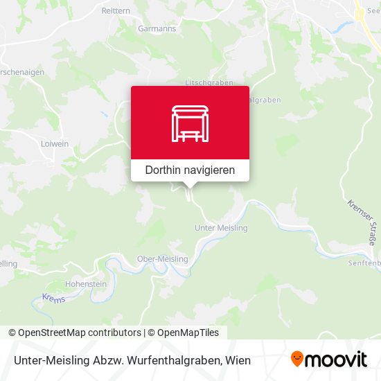 Unter-Meisling Abzw. Wurfenthalgraben Karte