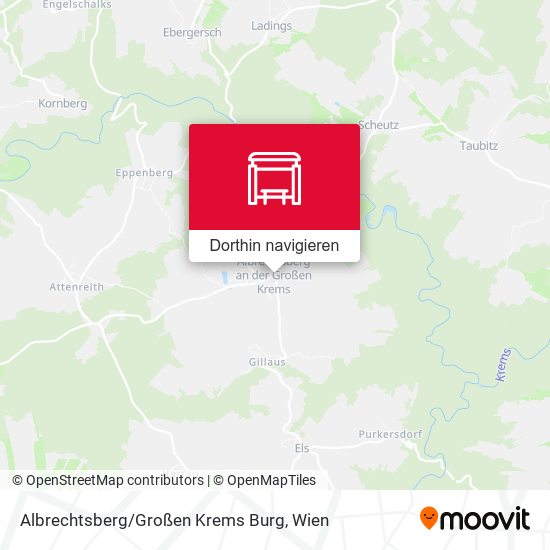 Albrechtsberg / Großen Krems Burg Karte