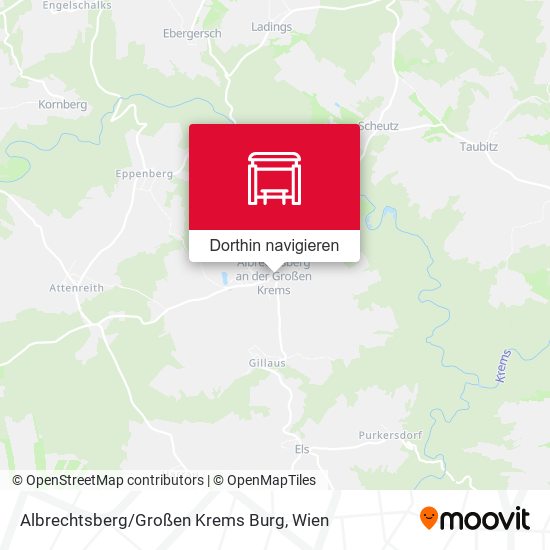 Albrechtsberg / Großen Krems Burg Karte