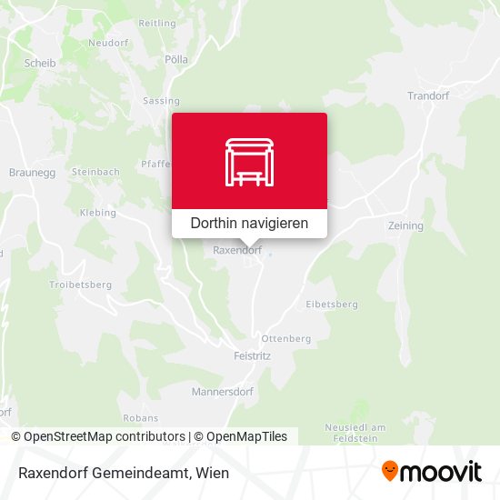 Raxendorf Gemeindeamt Karte