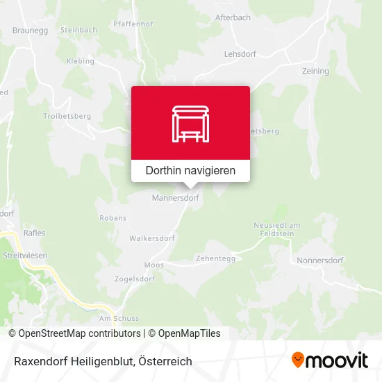 Raxendorf Heiligenblut Karte