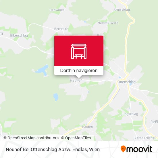 Neuhof Bei Ottenschlag Abzw. Endlas Karte