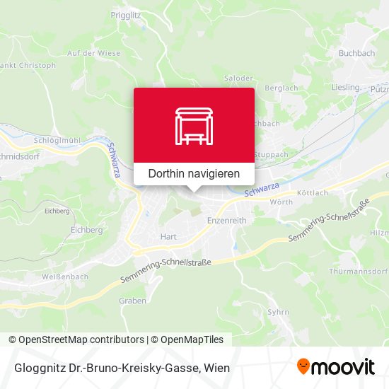 Gloggnitz Dr.-Bruno-Kreisky-Gasse Karte