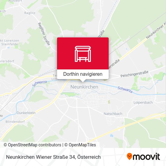Neunkirchen Wiener Straße 34 Karte