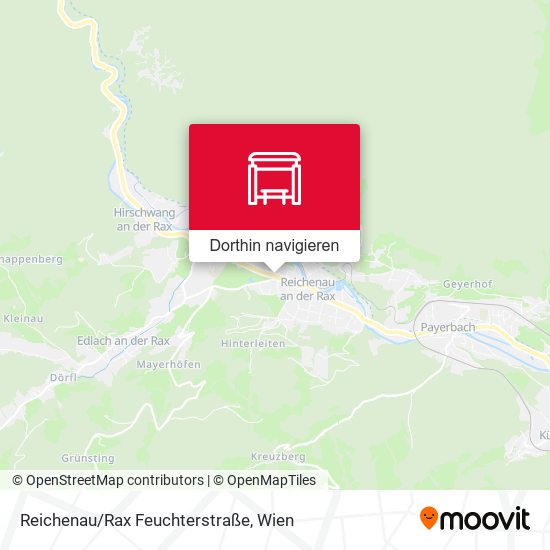 Reichenau/Rax Feuchterstraße Karte