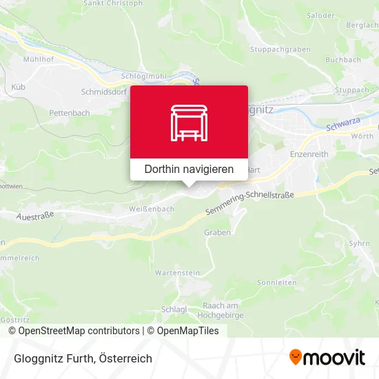 Gloggnitz Furth Karte