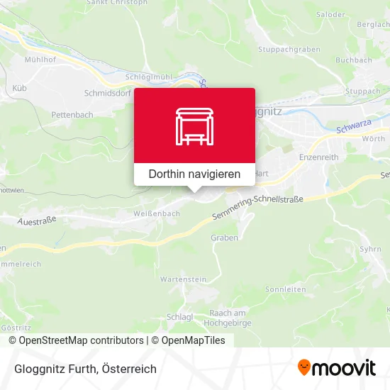 Gloggnitz Furth Karte