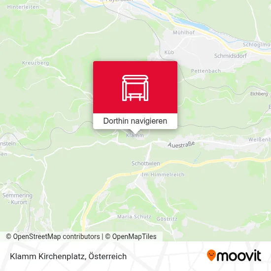 Klamm Kirchenplatz Karte