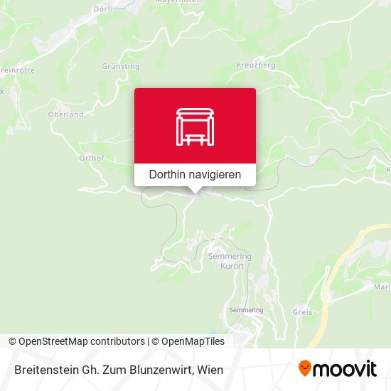 Breitenstein Gh. Zum Blunzenwirt Karte