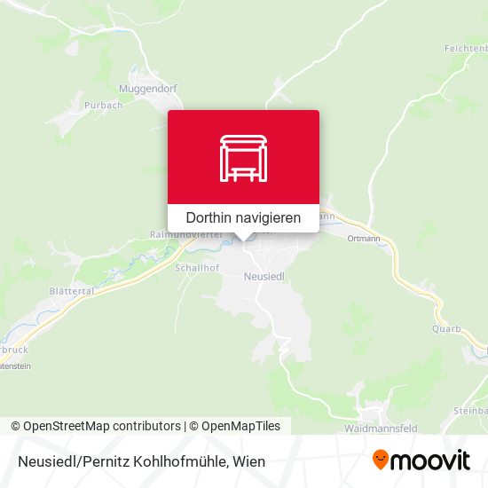 Neusiedl/Pernitz Kohlhofmühle Karte