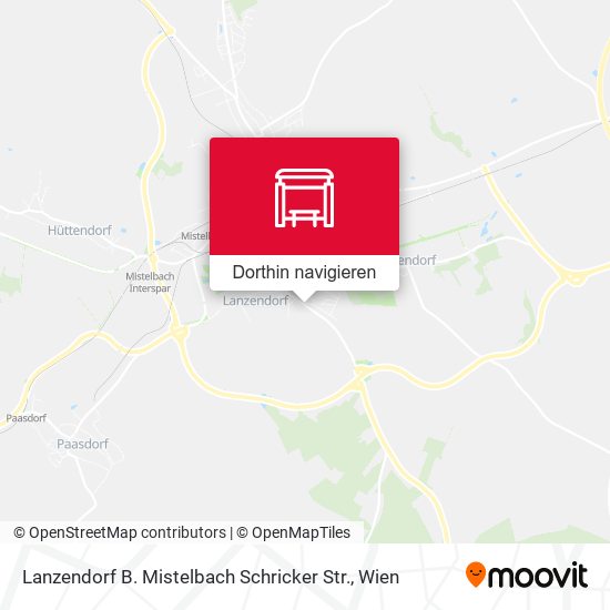 Lanzendorf B. Mistelbach Schricker Str. Karte