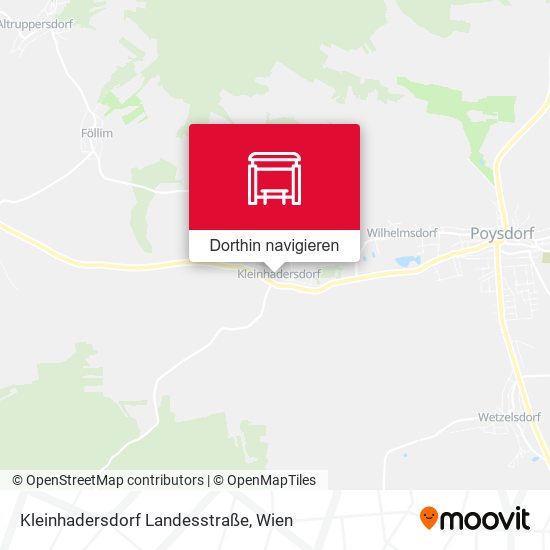 Kleinhadersdorf Landesstraße Karte