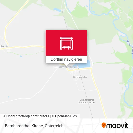 Bernhardsthal Kirche Karte
