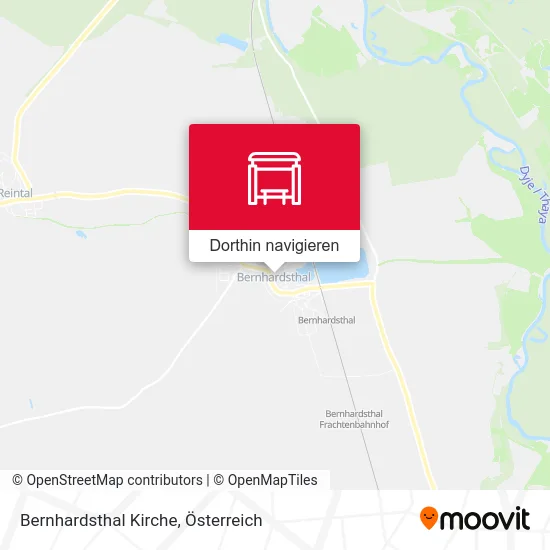 Bernhardsthal Kirche Karte