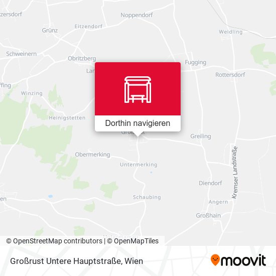 Großrust Untere Hauptstraße Karte