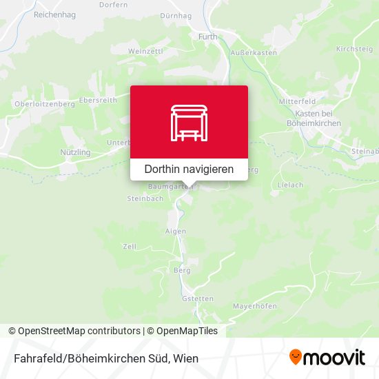 Fahrafeld/Böheimkirchen Süd Karte
