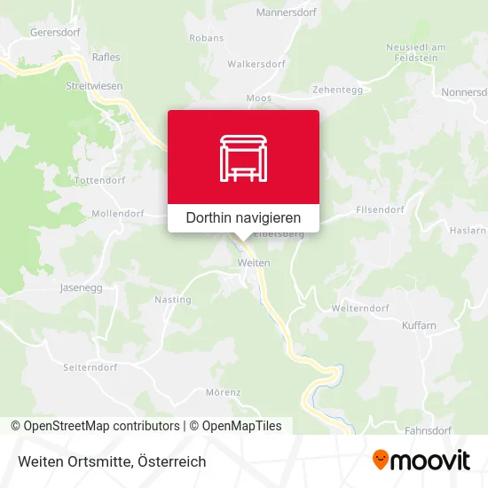 Weiten Ortsmitte Karte