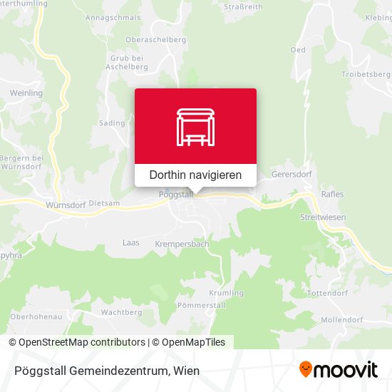 Pöggstall Gemeindezentrum Karte