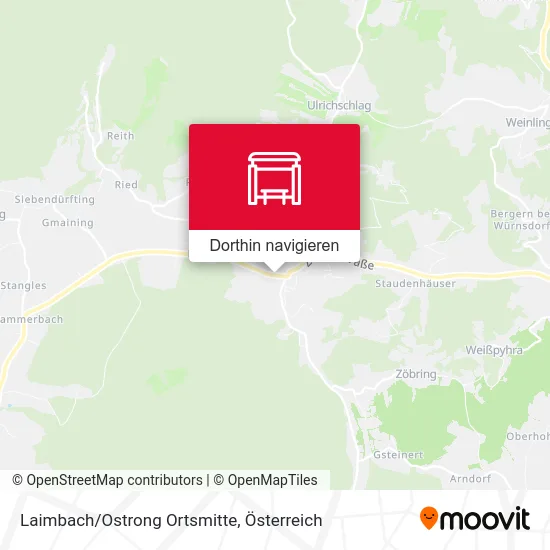 Laimbach/Ostrong Ortsmitte Karte