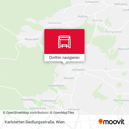 Karlstetten Siedlungsstraße Karte