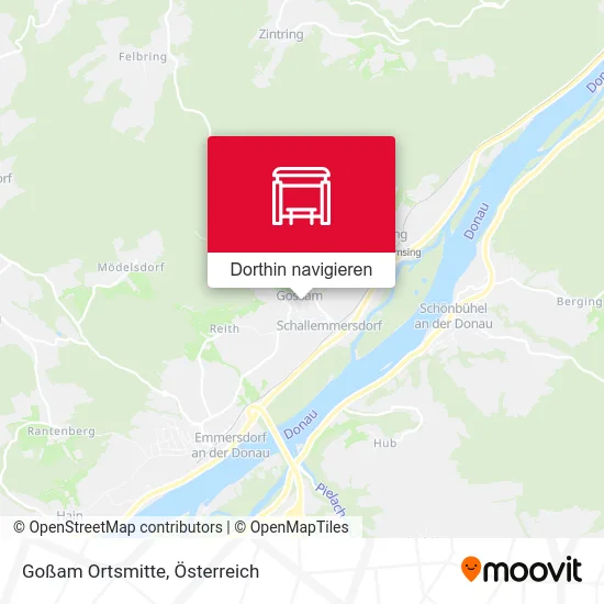 Goßam Ortsmitte Karte