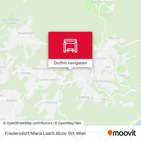 Friedersdorf / Maria Laach Abzw. Ort Karte