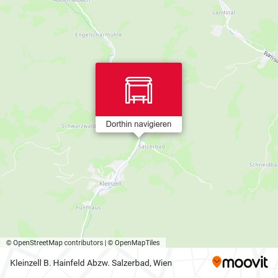 Kleinzell B. Hainfeld Abzw. Salzerbad Karte