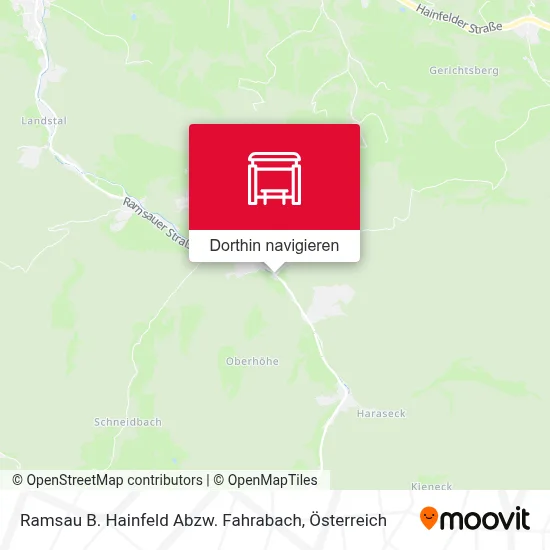 Ramsau B. Hainfeld Abzw. Fahrabach Karte