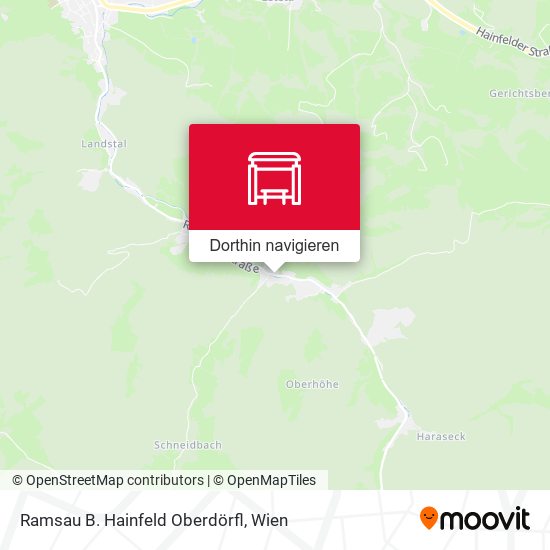 Ramsau B. Hainfeld Oberdörfl Karte