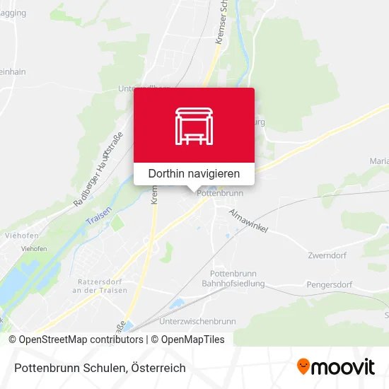 Pottenbrunn Schulen Karte
