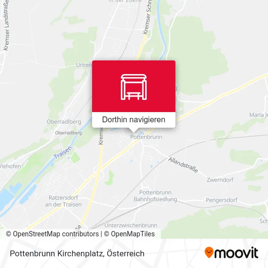 Pottenbrunn Kirchenplatz Karte