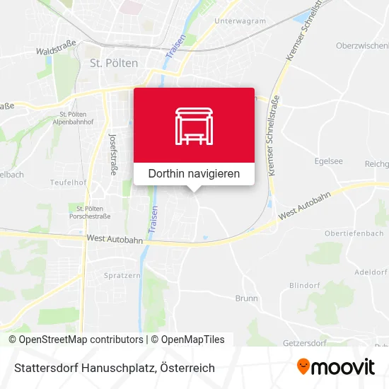 Stattersdorf Hanuschplatz Karte