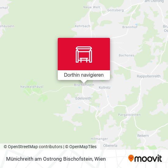 Münichreith am Ostrong Bischofstein Karte