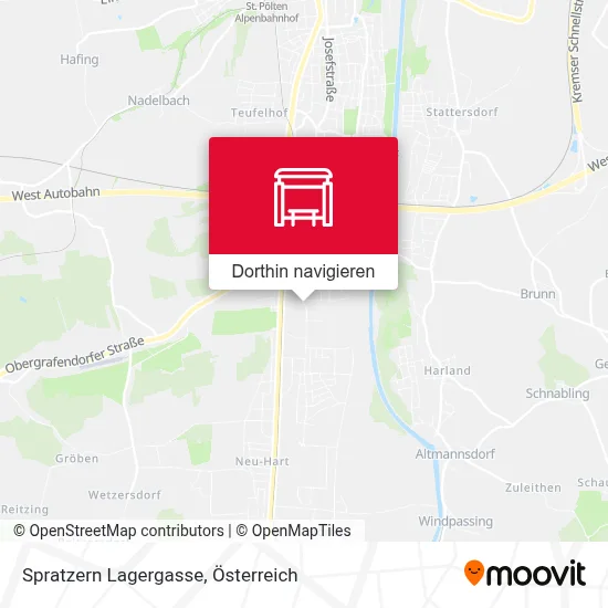 Spratzern Lagergasse Karte