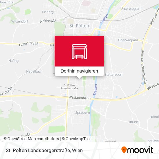 St. Pölten Landsbergerstraße Karte