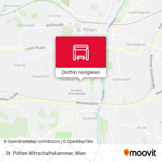 St. Pölten Wirtschaftskammer Karte