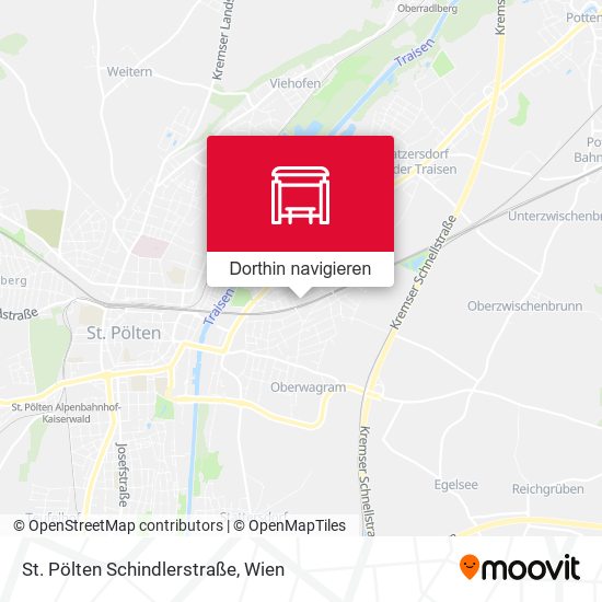 St. Pölten Schindlerstraße Karte