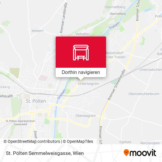 St. Pölten Semmelweisgasse Karte