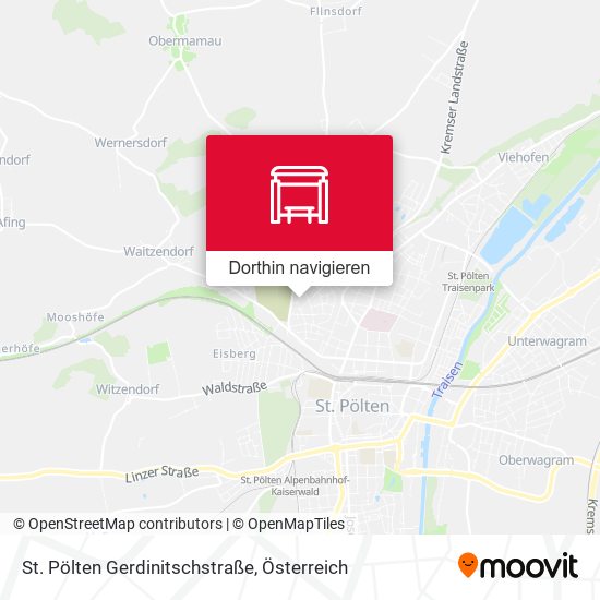 St. Pölten Gerdinitschstraße Karte