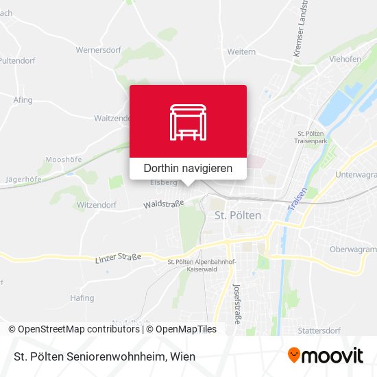 St. Pölten Seniorenwohnheim Karte