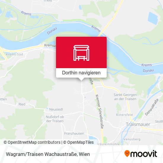 Wagram/Traisen Wachaustraße Karte