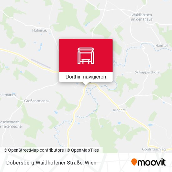 Dobersberg Waidhofener Straße Karte