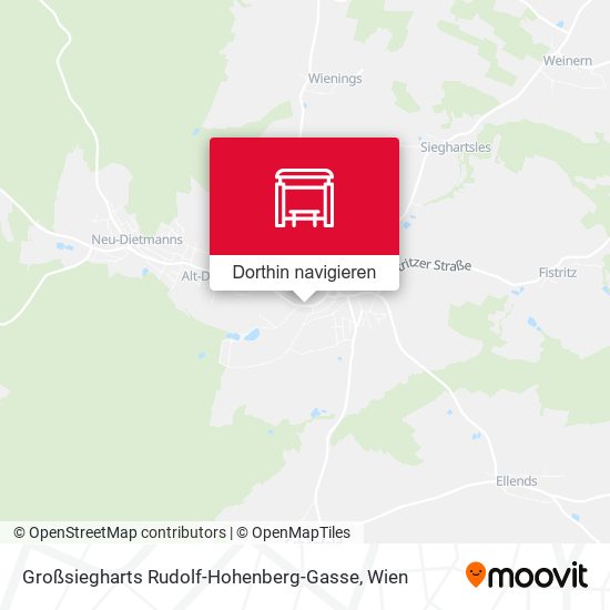 Großsiegharts Rudolf-Hohenberg-Gasse Karte