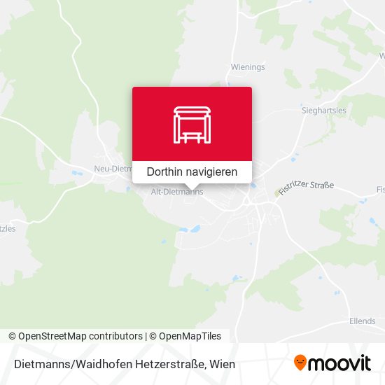 Dietmanns / Waidhofen Hetzerstraße Karte