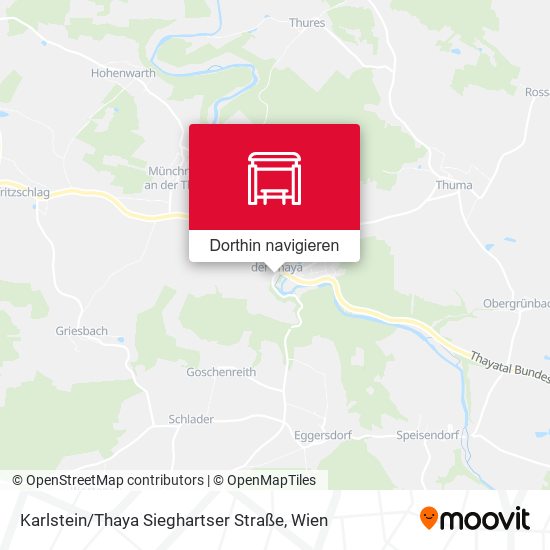 Karlstein / Thaya Sieghartser Straße Karte